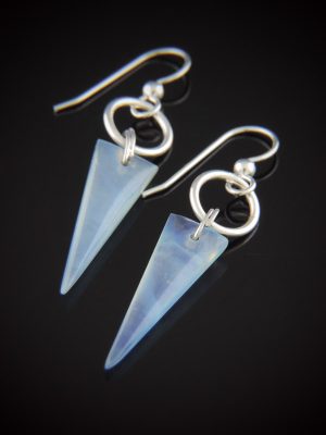 San Juan Tea, Aquamarine Triangle Earrings