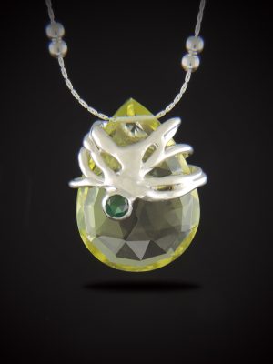 Lemon Daiquiri Lemon Quartz and Sterling necklace