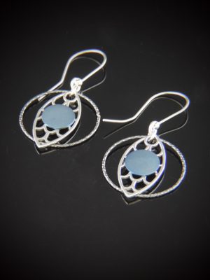 Dreamcatcher Sterling and Titanium Earrings