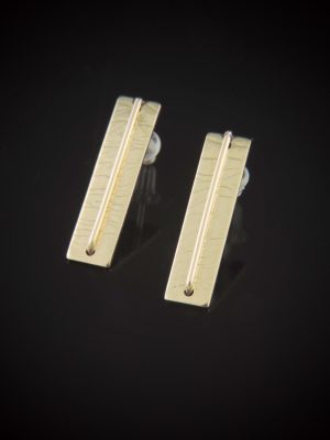 Gold Rush Gold Filled Bar Earrings