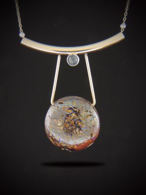 Frappuccino Yowah Opal and Gold Filled Necklace