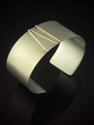 Spicy Rum Sour Gold Filled and Titanium Cuff.