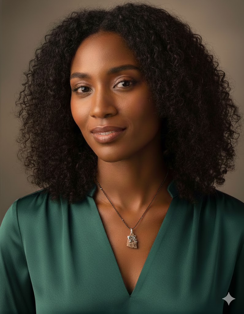 Brooklynite Fossil Palm Root and sterling necklace on model