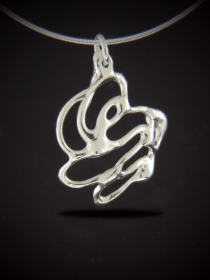 Dry Martini Sterling Silver Necklace