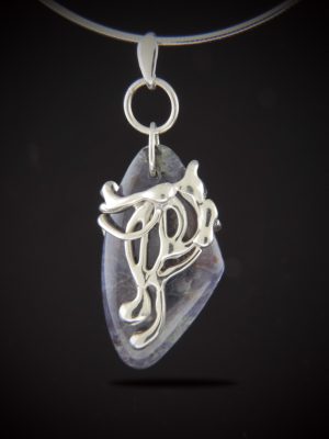 After Midnight, Iolite Sunstone and Sterling Silver Necklace