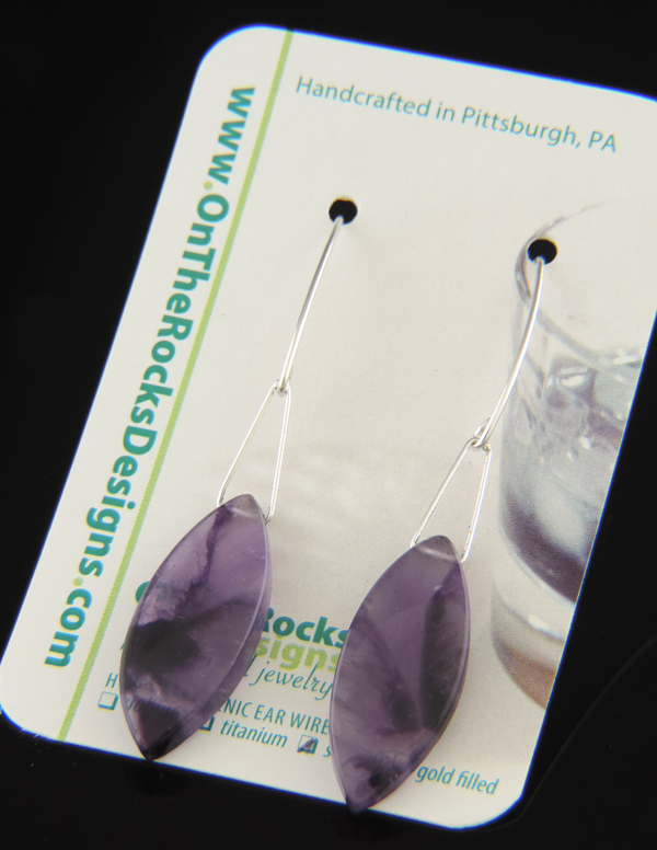 "Purple Haze" Amethyst Drop Earrings