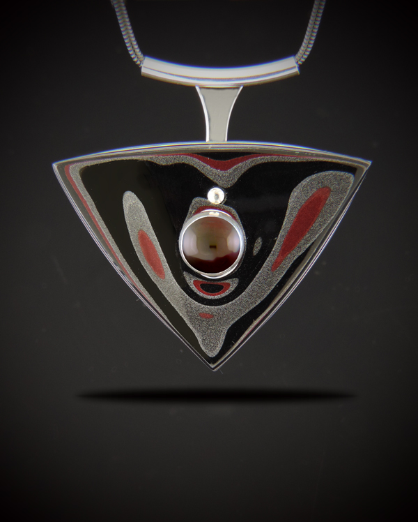 The Monte Carlo: Fordite & Garnet Statement Necklace